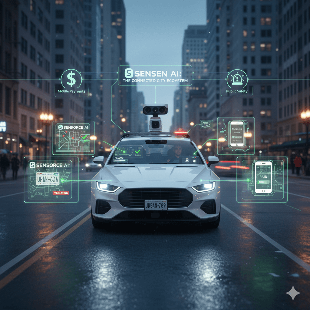 The Parking Enforcement Ecosystem: How SenSen’s AI Brain Plugs into Your City’s Digital Body