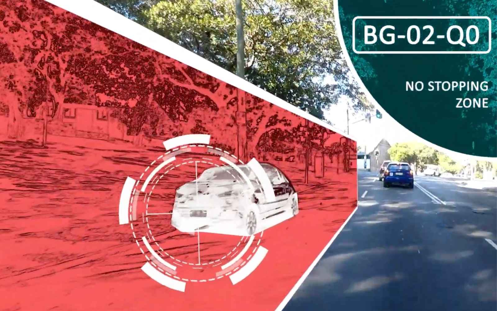 SenSen compliance and parking enforcement on a city street
