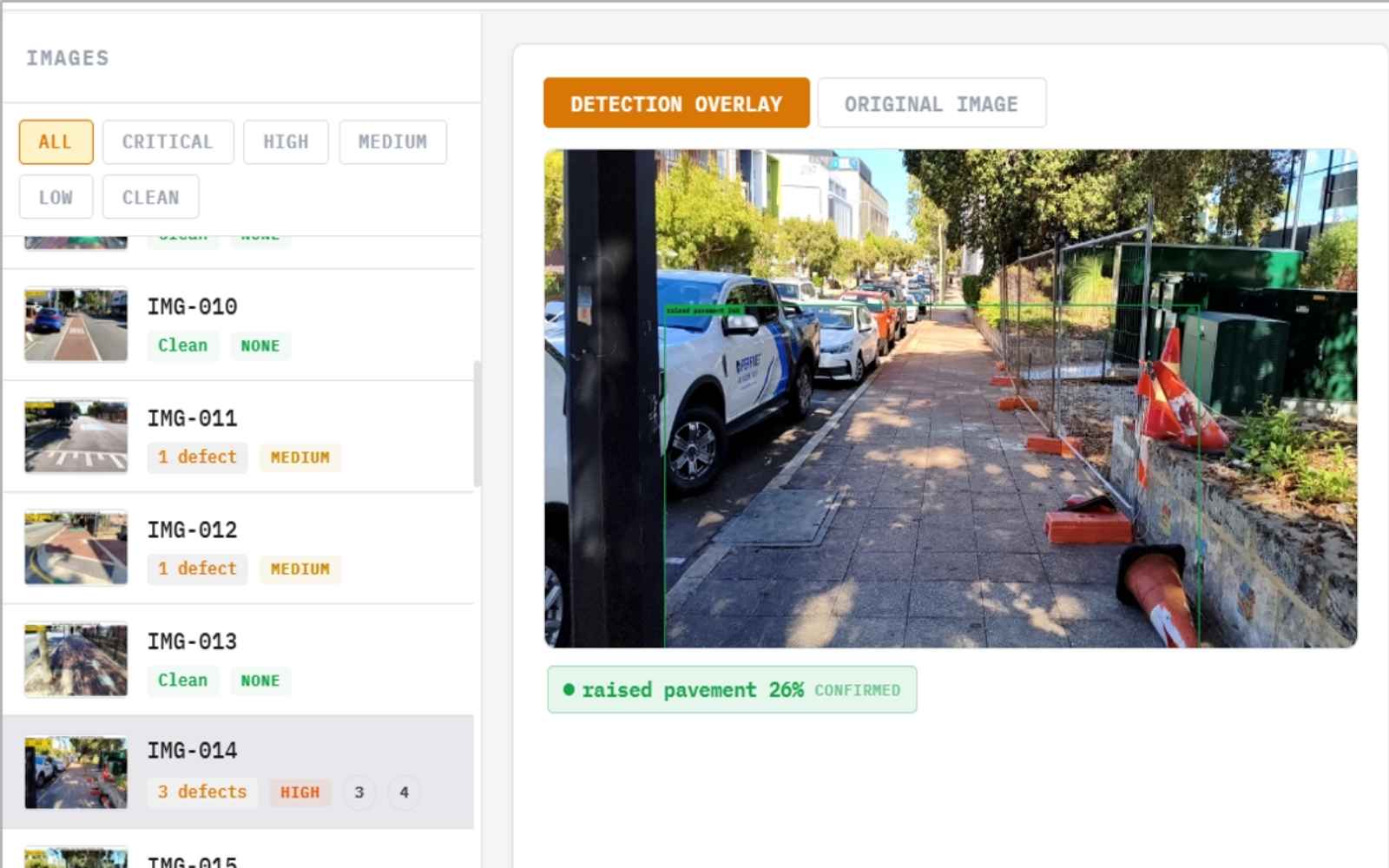 SenSen AI road and infrastructure condition detection